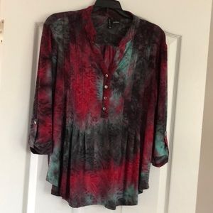 Ladies multicolor top large. Excellent condition